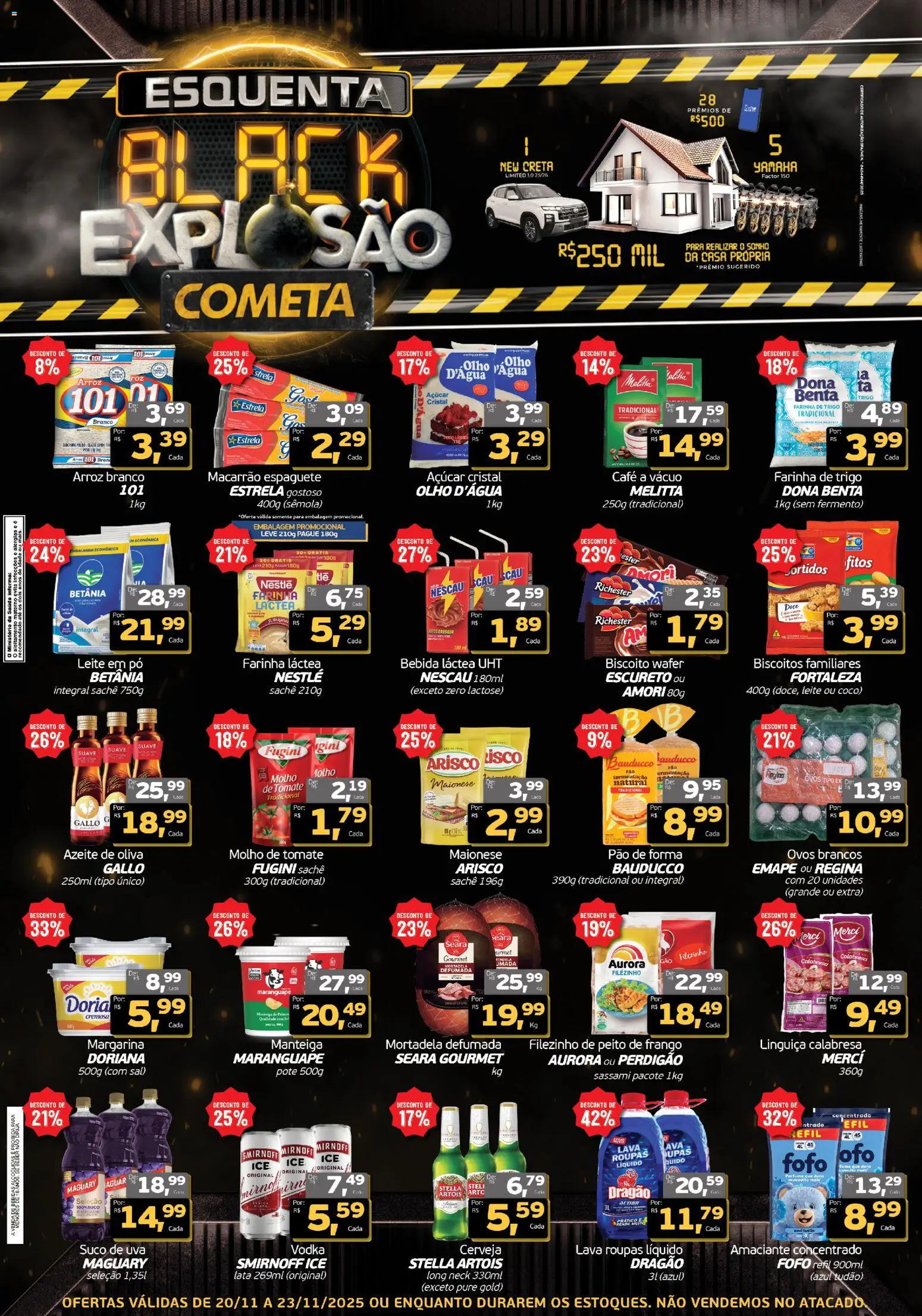 Pré-Visualização do folheto "Black Friday" da loja Cometa Supermercados válido a partir de 20/11/2025