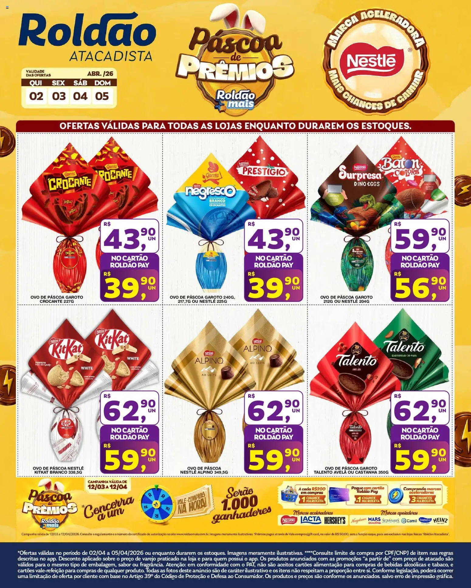 Pré-Visualização do folheto "Roldão ofertas Páscoa imperdíveis" da loja Roldão válido a partir de 02/04/2026