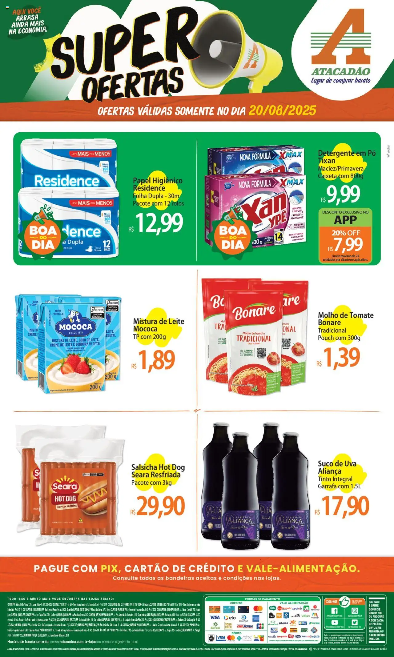 Atacadão folheto "Ofertas - PR" válido a partir de 20/08/2025 - número de página 1