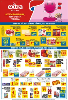 Pré-Visualização do folheto "Ofertas de Mercado Fim de Semana" da loja Extra válido a partir de 10/10/2025
