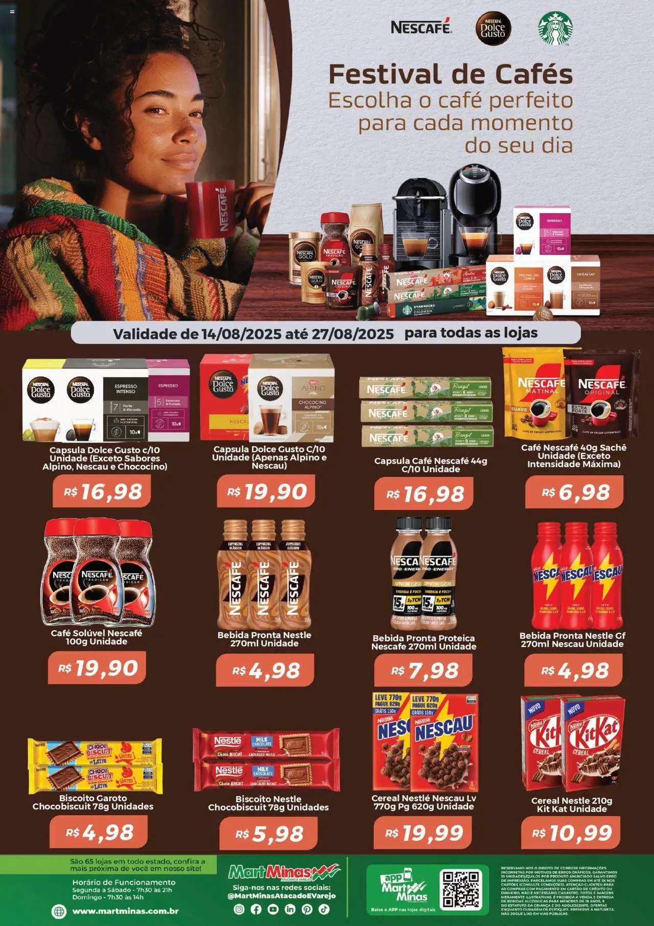 Mart Minas folheto "Ofertas Festival de Cafés" válido a partir de 14/08/2025 - número de página 1