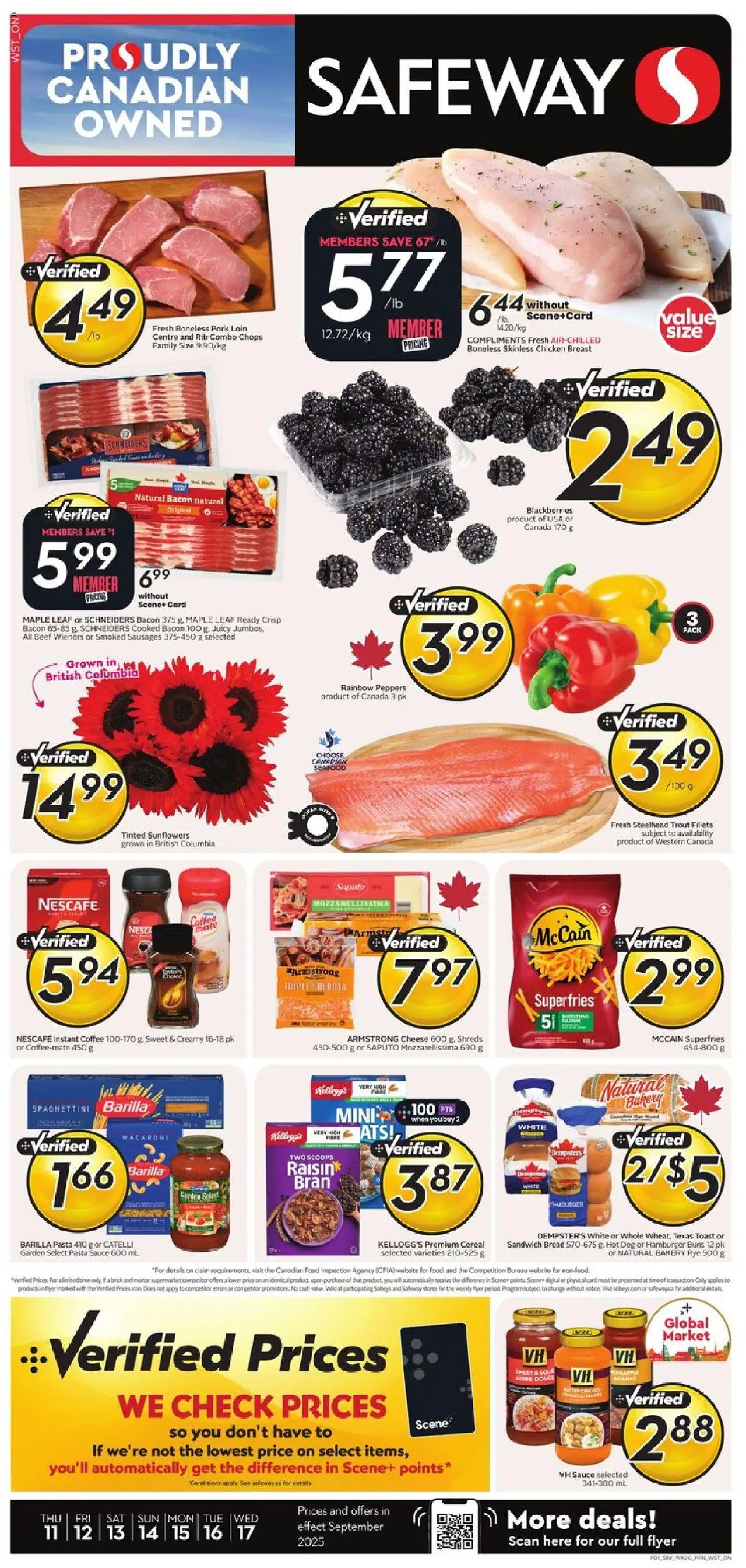 Safeway flyer valid from Sep 11, 2025 - page number 1