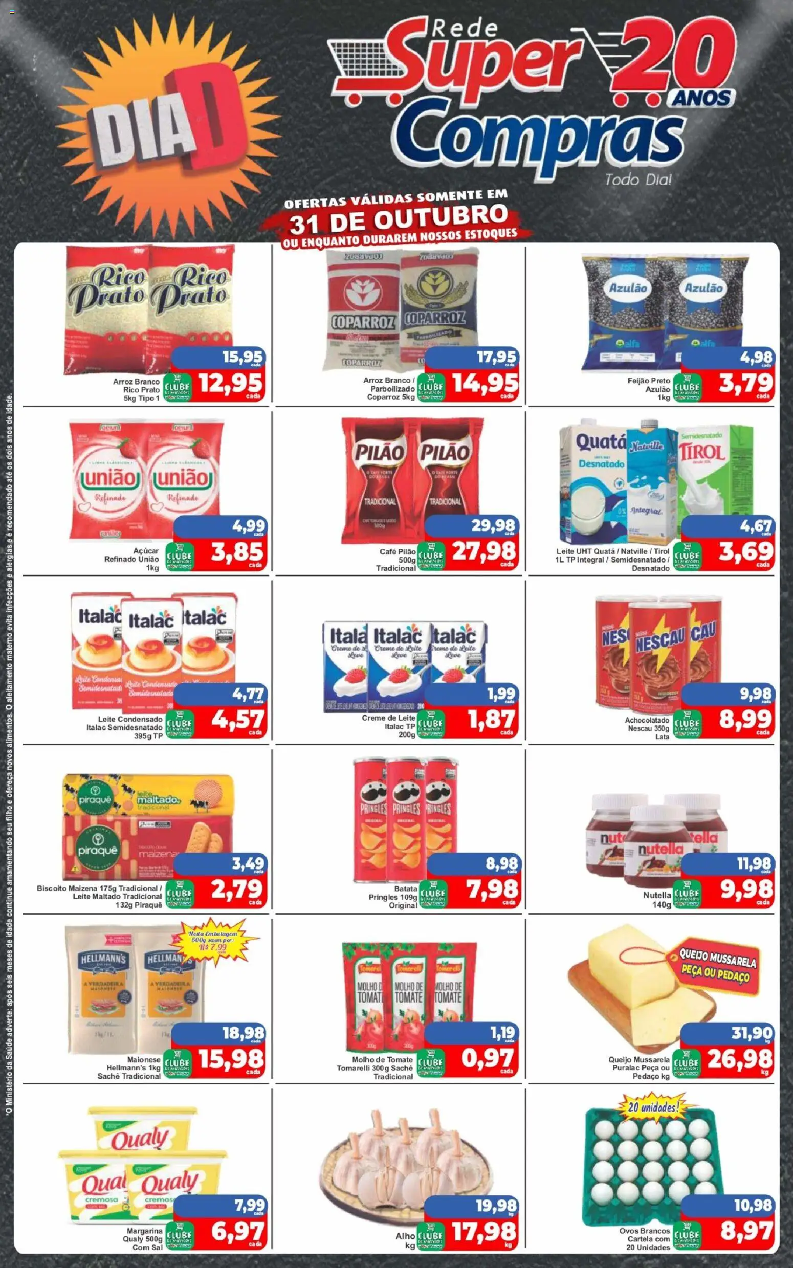 Pré-Visualização do folheto "Ofertas da semana" da loja Rede Super Compras válido a partir de 31/10/2025