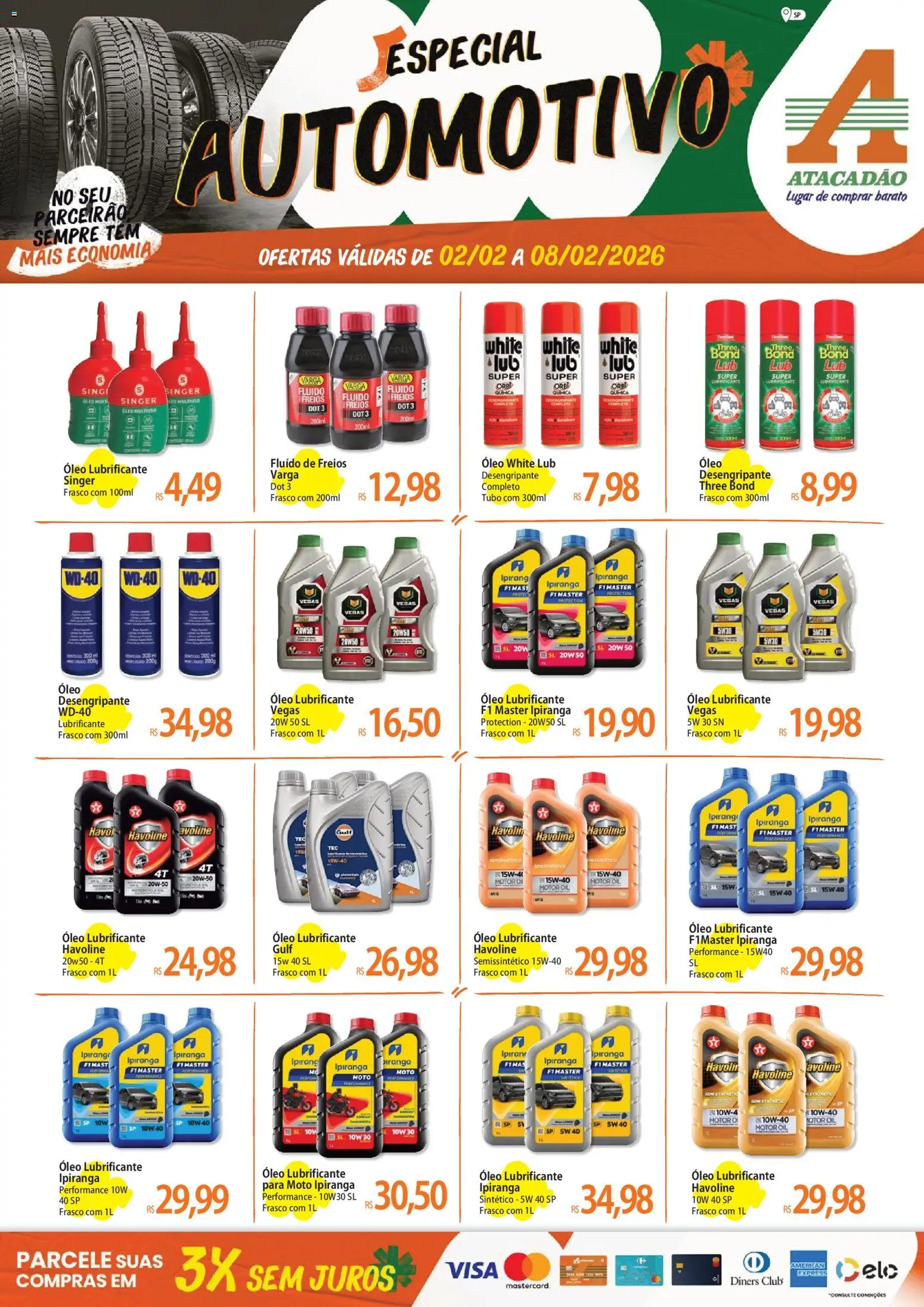 Pré-Visualização do folheto "Ofertas - SP" da loja Atacadão válido a partir de 02/02/2026