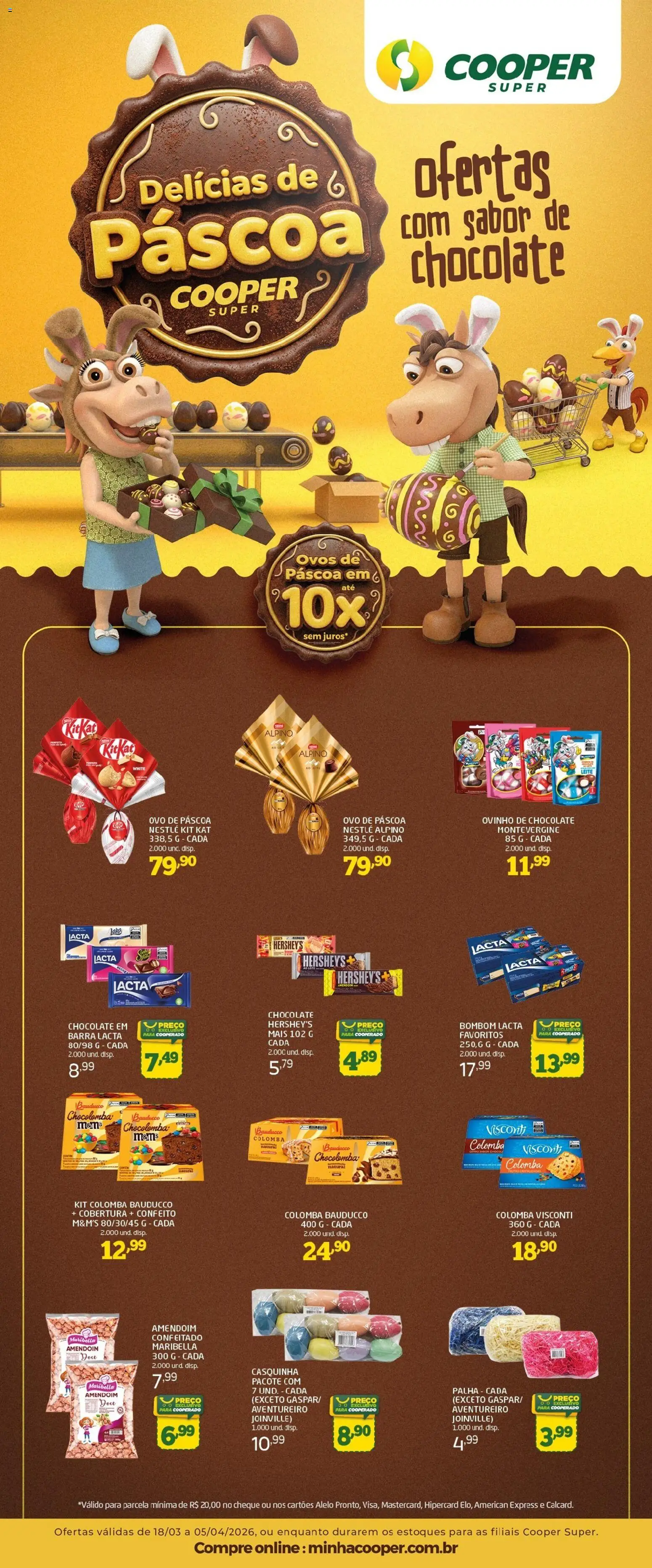 Pré-Visualização do folheto "Cooper ofertas Super Páscoa" da loja Cooper válido a partir de 18/03/2026