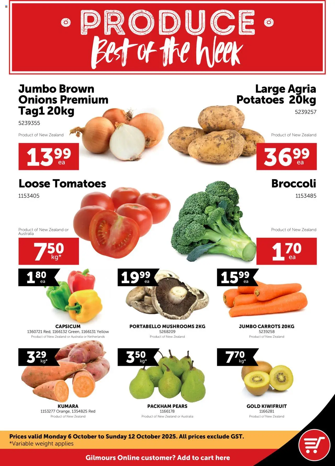 Catalogue Gilmours catalogue valid from 6 Oct 2025 - page 1