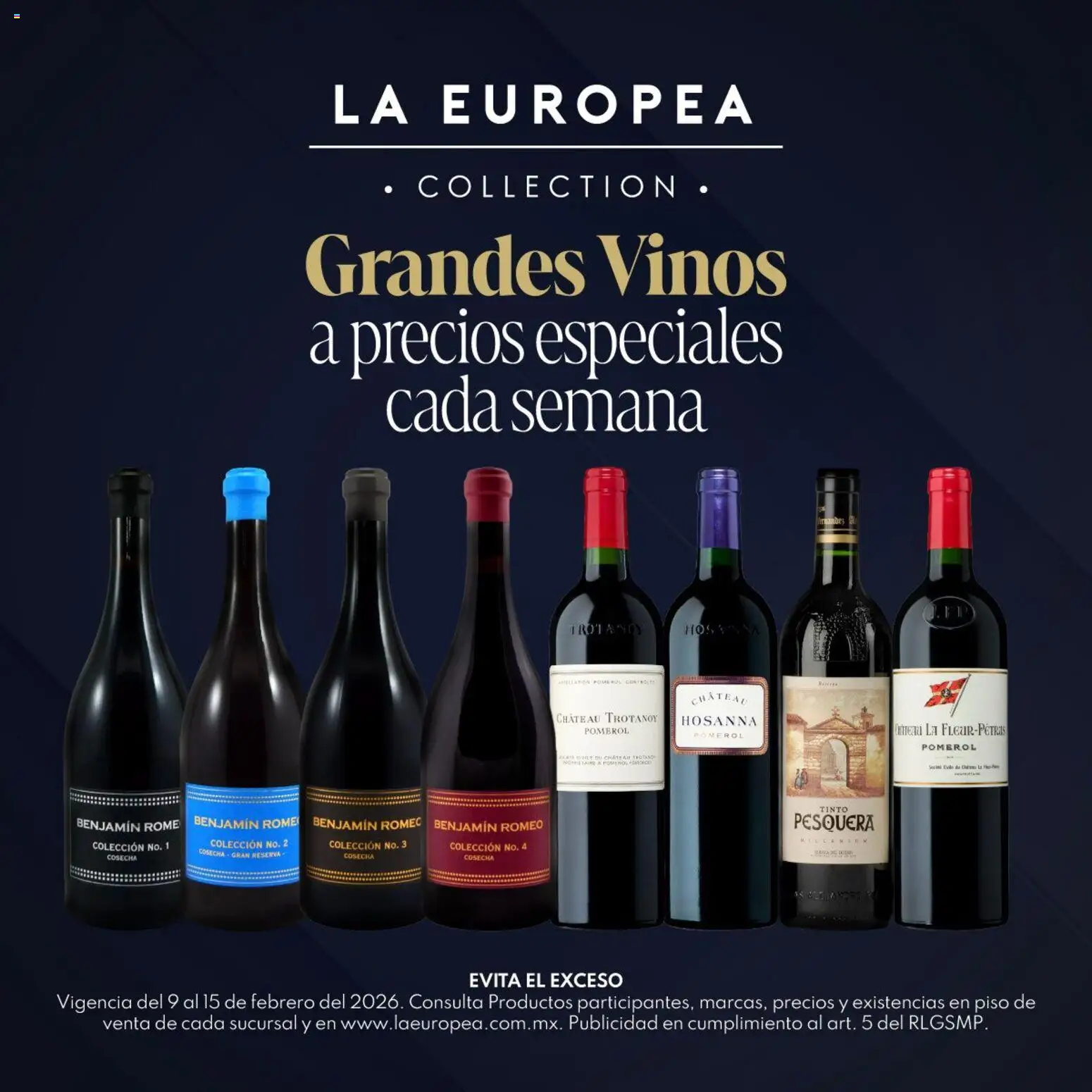 Vista previa las ofertas de la tienda La Europea - Catálogo Grandes Vinos desde el 09/02/2026 