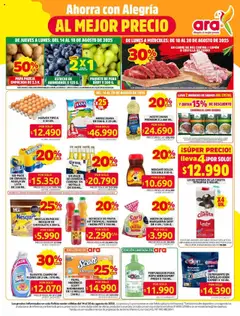  Vista previa del prospecto Ahorra con ofertas en productos de la canasta familiar del almacen Ara válida del 14/08/2025 al 20/08/2025