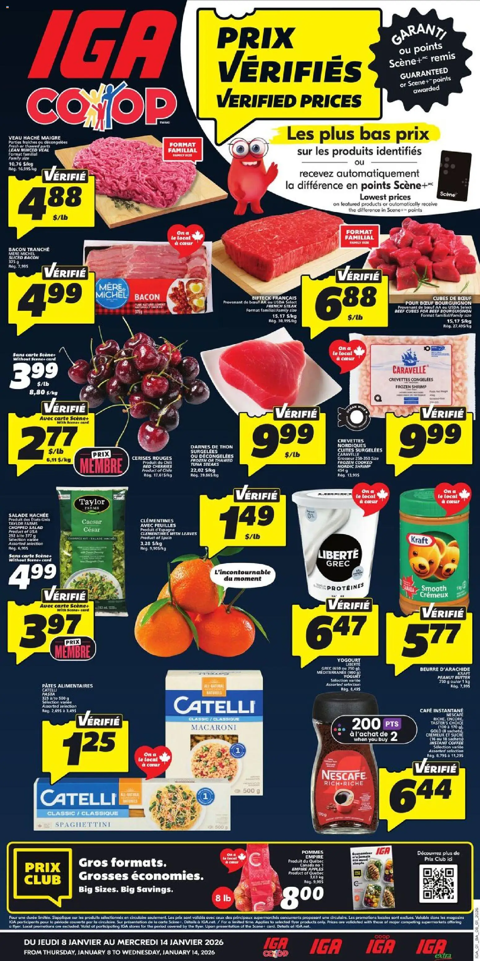 Preview of leaflet Weekly flyer / circulaire from shop IGA is valid from Jan 08, 2026