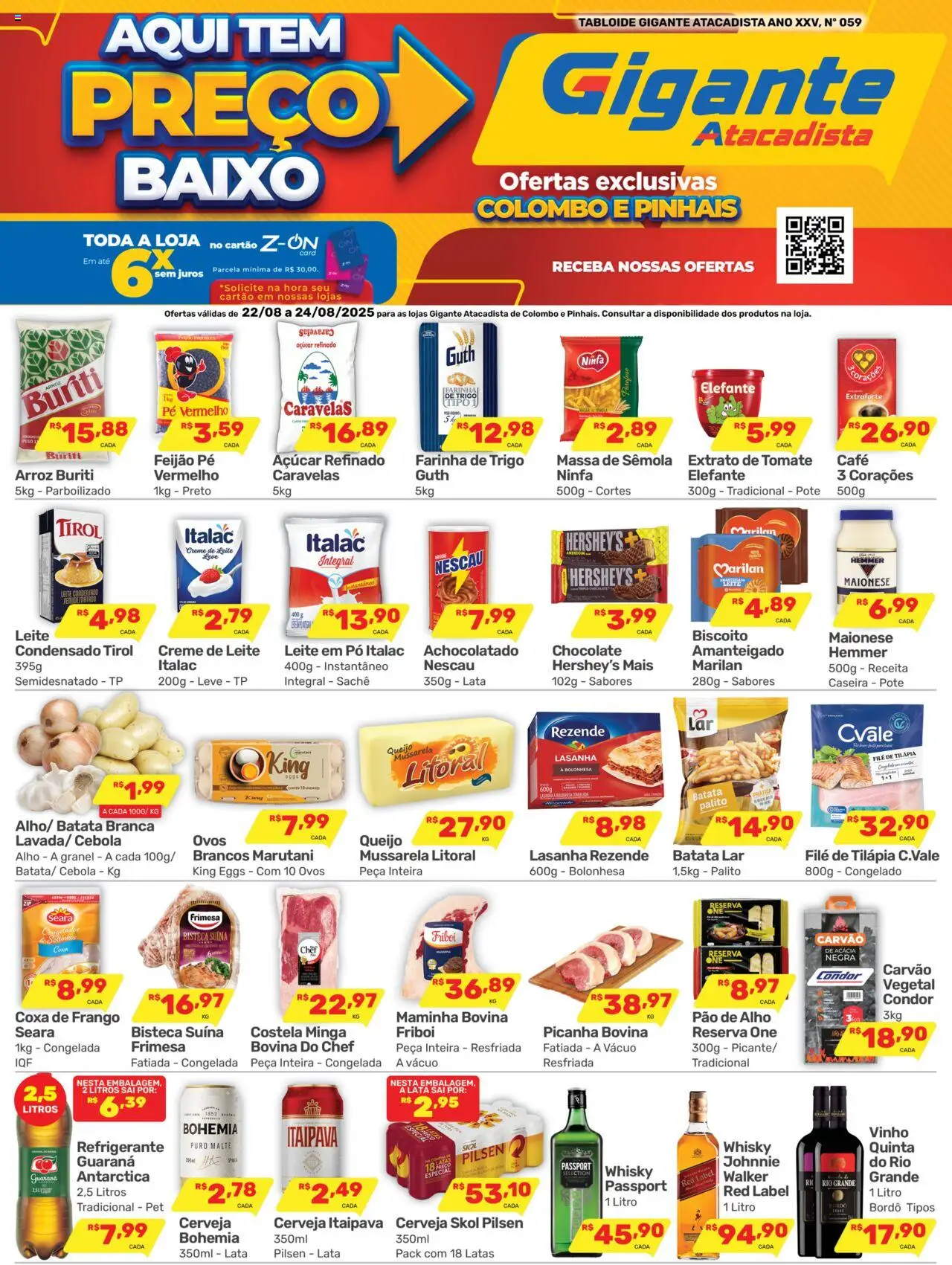 Gigante Atacadista folheto "Ofertas da semana" válido a partir de 22/08/2025 - número de página 1