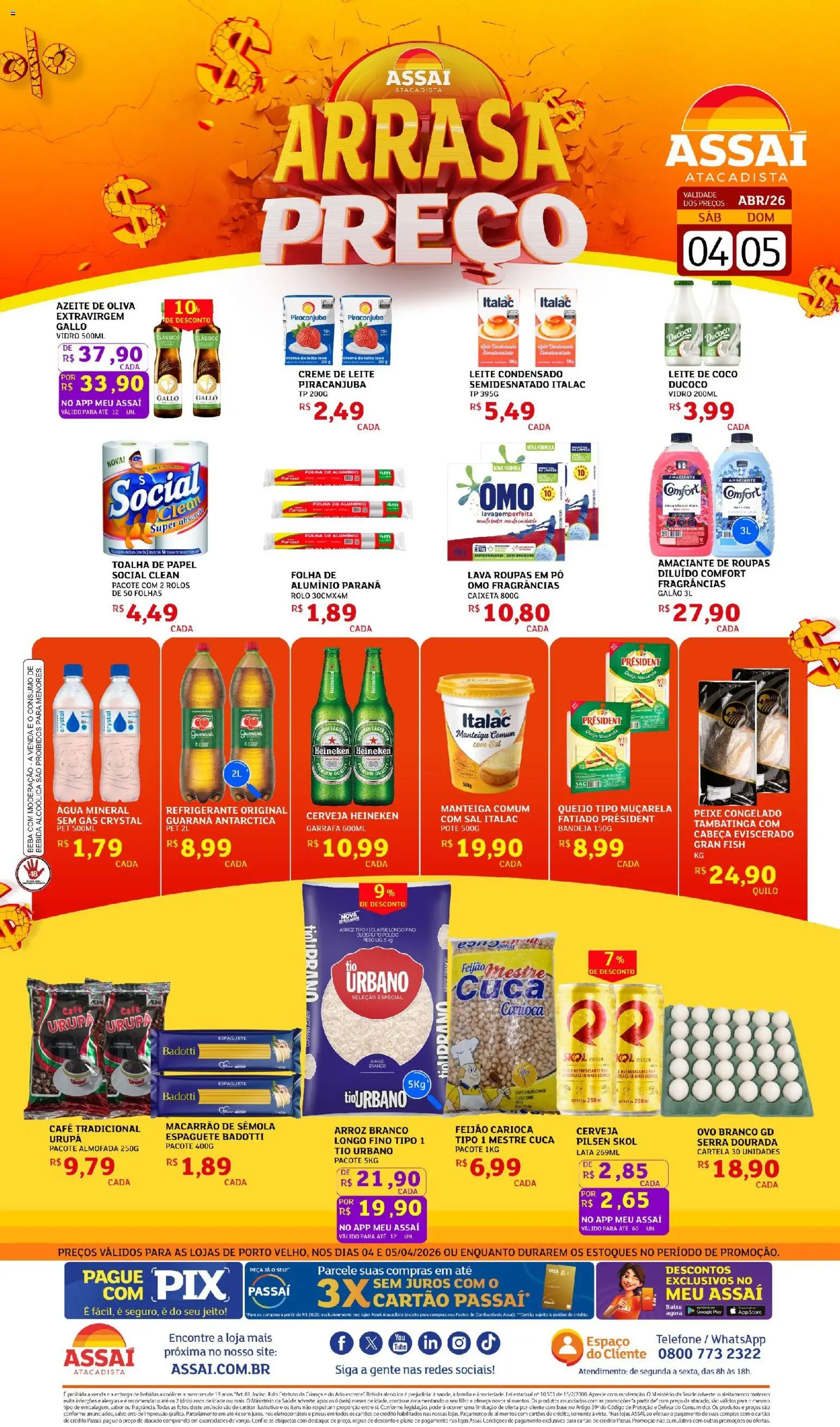 Pré-Visualização do folheto "Assaí Atacadista ofertas - RO" da loja Assaí Atacadista válido a partir de 04/04/2026