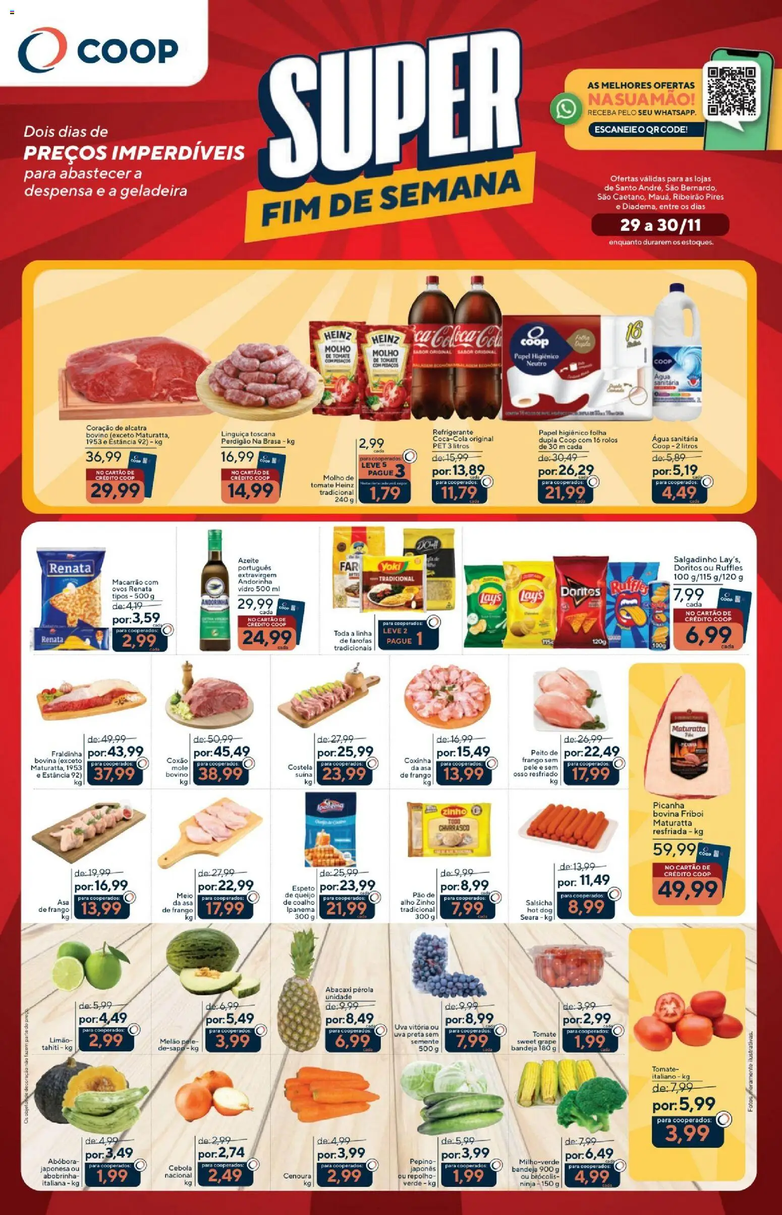 Pré-Visualização do folheto "Ofertas Fim de Semana" da loja Coop válido a partir de 29/11/2025