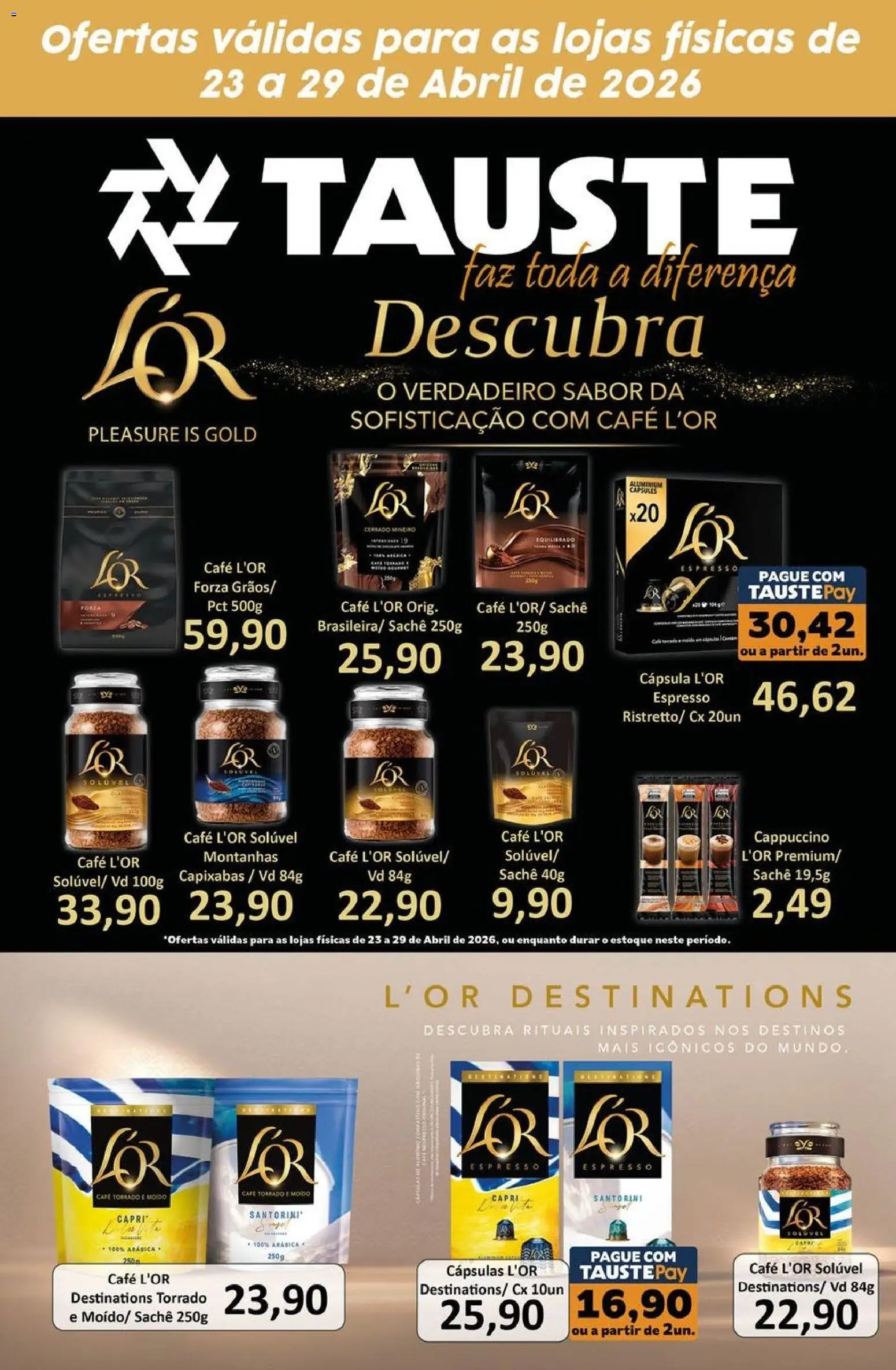 Pré-Visualização do folheto "Tauste ofertas JDE" da loja Tauste válido a partir de 23/04/2026