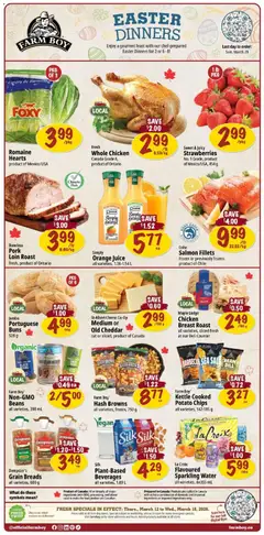 Un aperçu du dépliant Farm Boy weekly flyer / circulaire du magasin Farm Boy est valide à partir 12 mars 2026