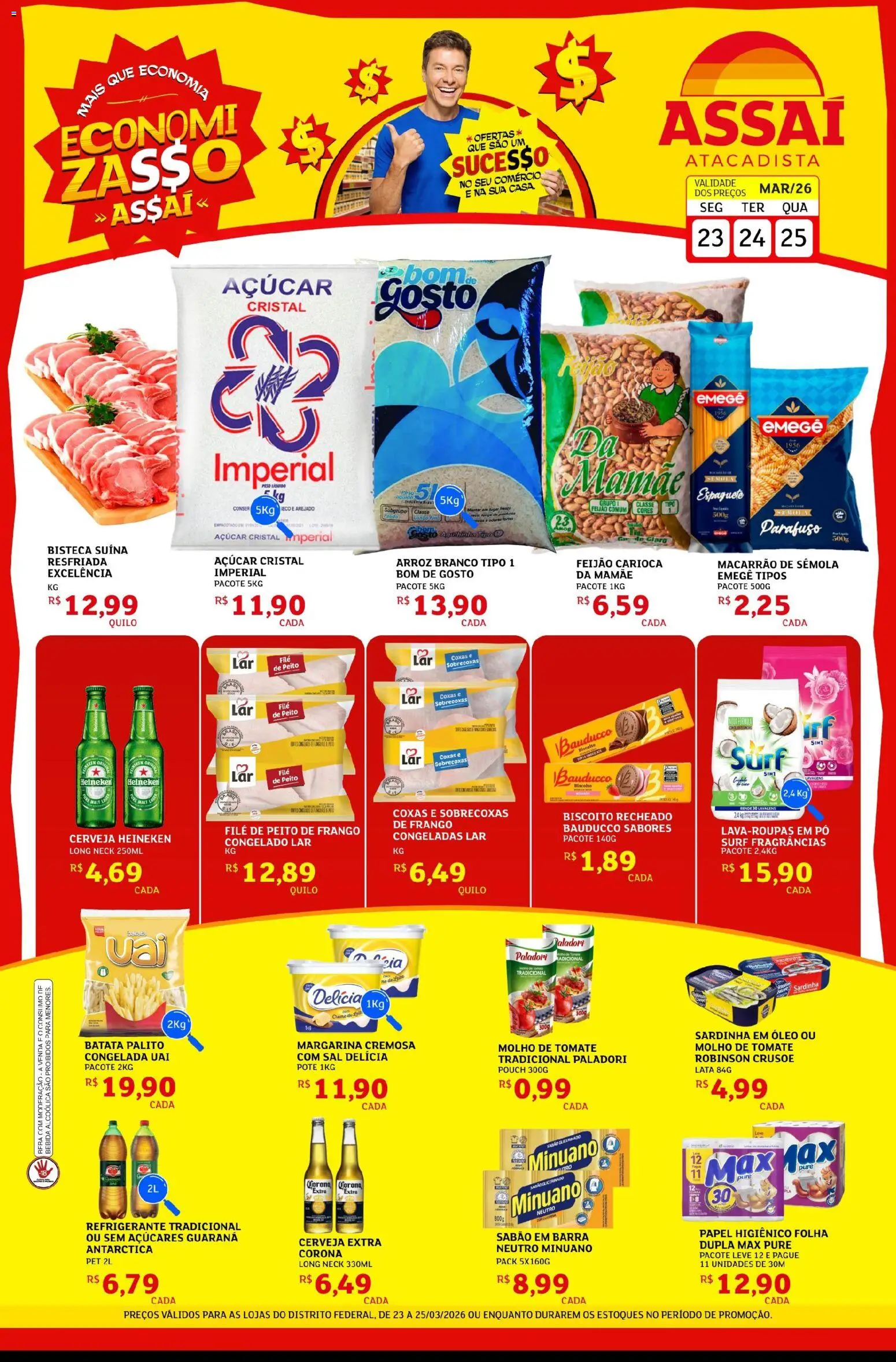 Pré-Visualização do folheto "Assaí Atacadista ofertas - DF" da loja Assaí Atacadista válido a partir de 23/03/2026