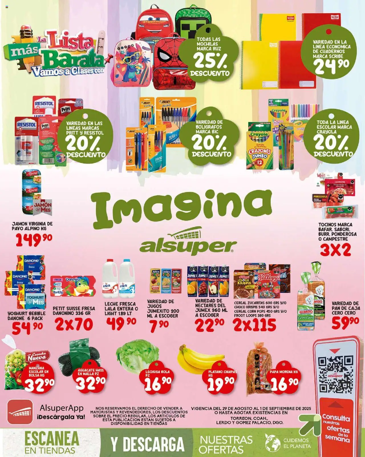 Folleto - Laguna Alsuper y sus promociones válidas desde el 29/08/2025 - Número de página 1