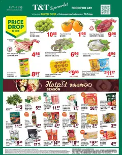 Un aperçu du dépliant Weekly Flyer - BC du magasin T&T Supermarket est valide à partir 7 nov. 2025