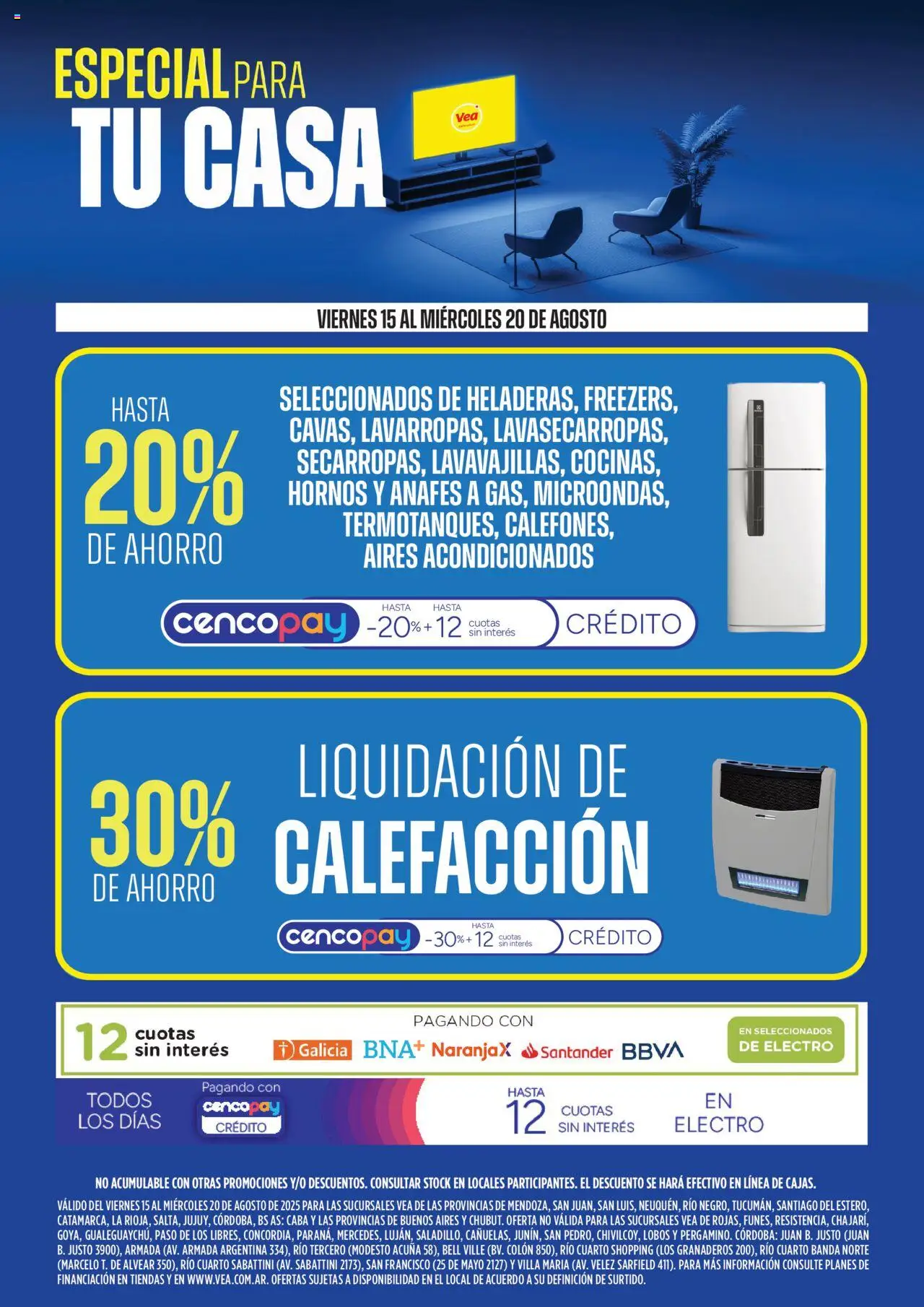 Vea Ofertas especial para tu casa del 15/08/2025 >> Catálogo