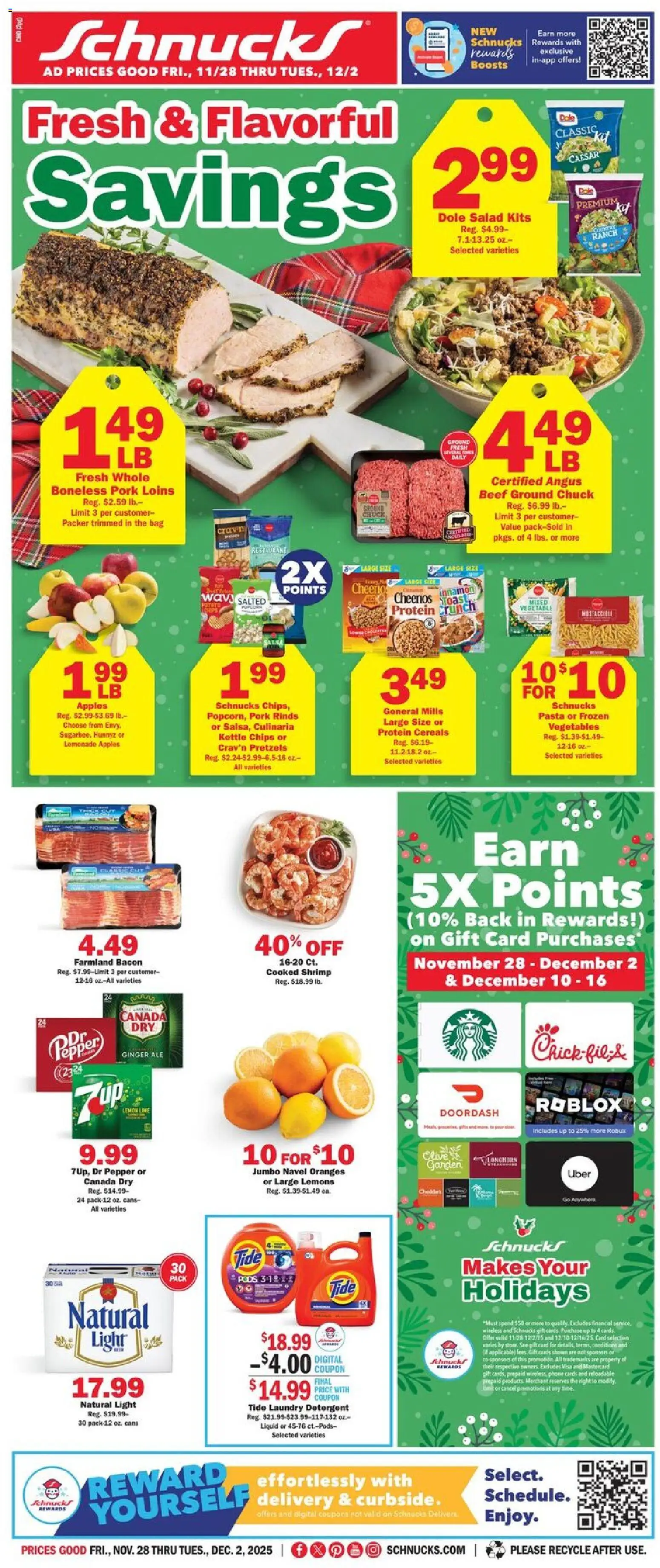 Ad Preview of Schnucks Weekly Ad from 11/28/2025