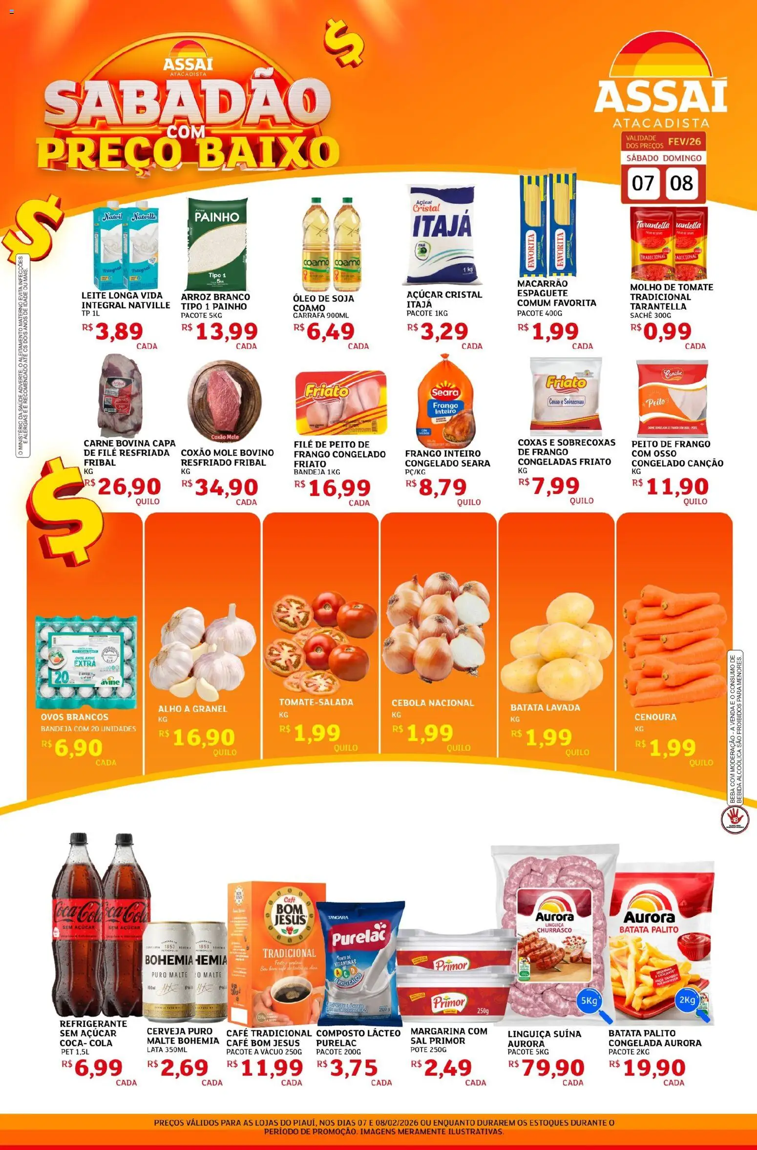 Pré-Visualização do folheto "Encarte - PI" da loja Assaí Atacadista válido a partir de 07/02/2026