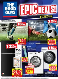 Preview of catalogue Epic Deals! from shop The Good Guys valid 06/08/2025
