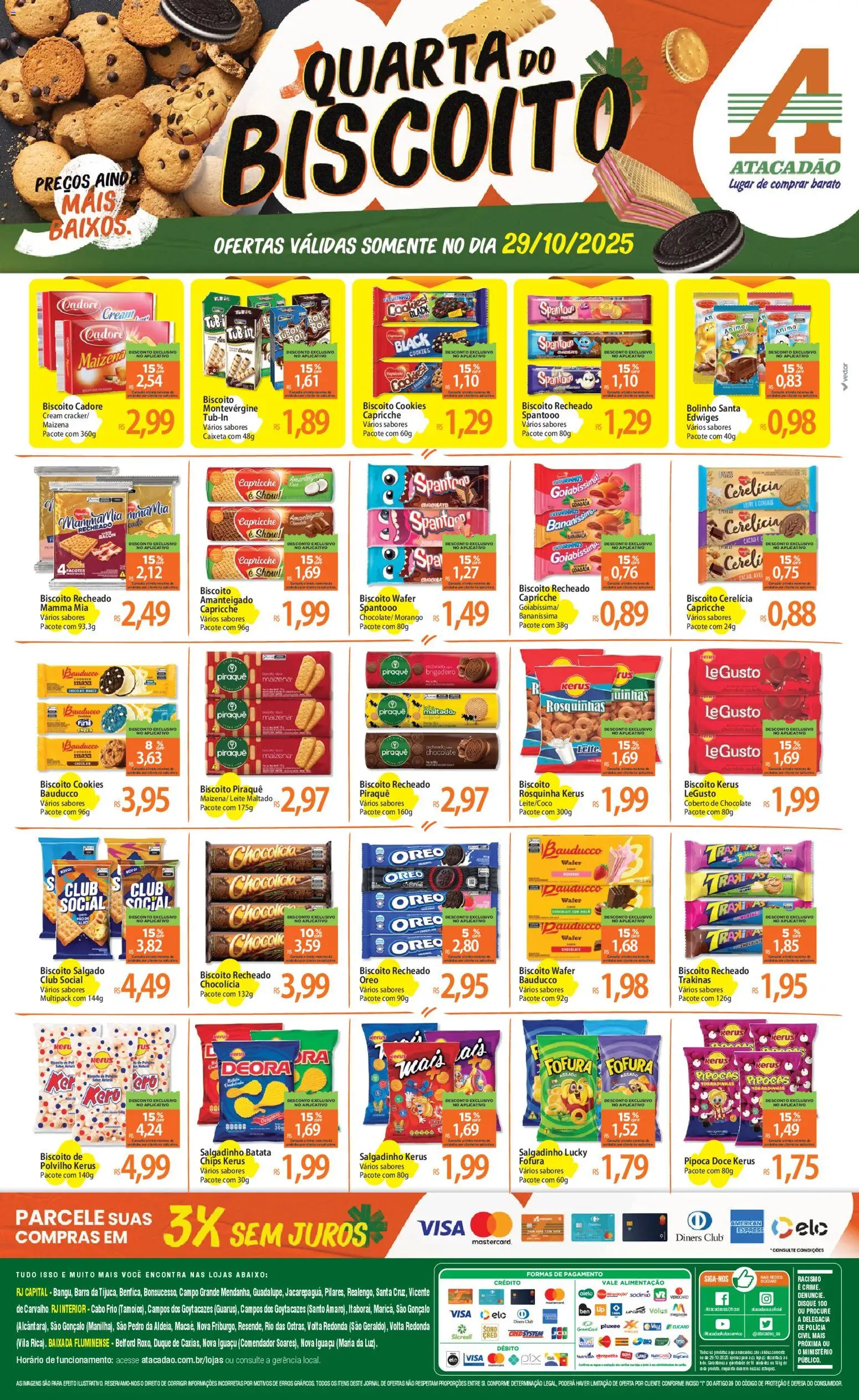 Pré-Visualização do folheto "Ofertas - RJ" da loja Atacadão válido a partir de 29/10/2025