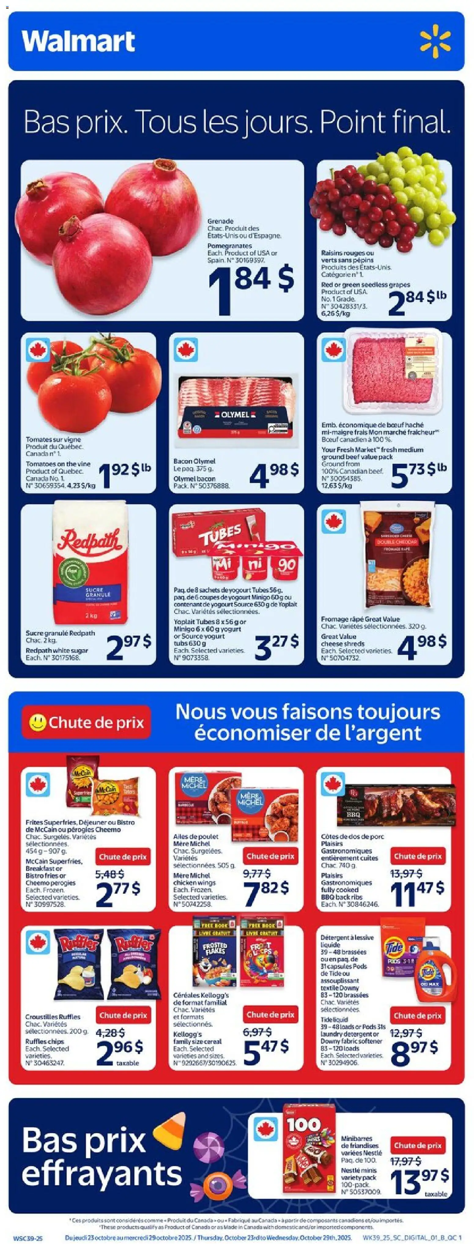 Walmart flyer valid from Oct 23, 2025 - page number 1
