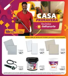 Pré-Visualização do folheto "Ofertas atuais" da loja Telhanorte válido a partir de 18/09/2025