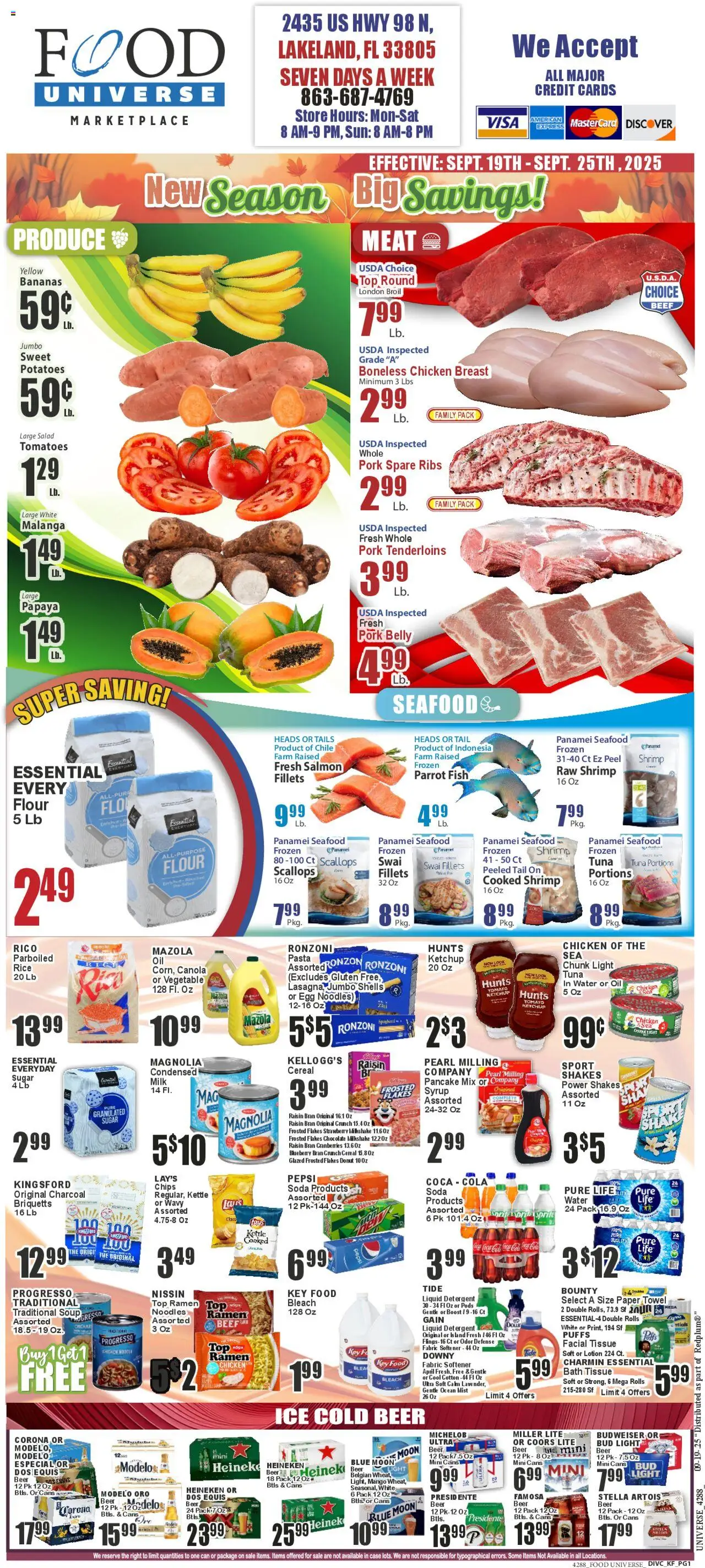 Food Universe Weekly Ad from 09/19/2025 - Flyer - Page number 1