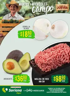 Vista previa las ofertas de la tienda Soriana - Soriana Martes y Miércoles del Campo Súper: Saltillo y Torreón desde el 07/04/2026 