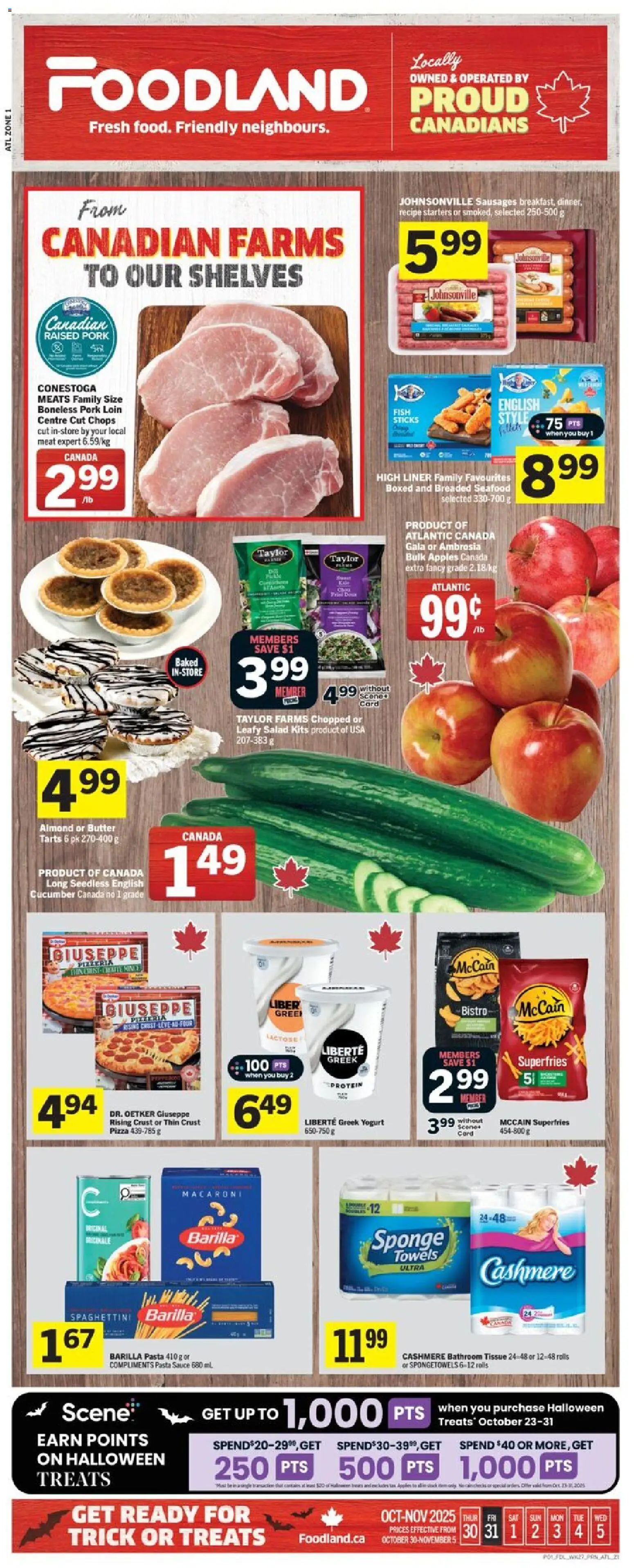 Preview of leaflet Weekly Flyer - NS from shop Foodland is valid from Oct 30, 2025