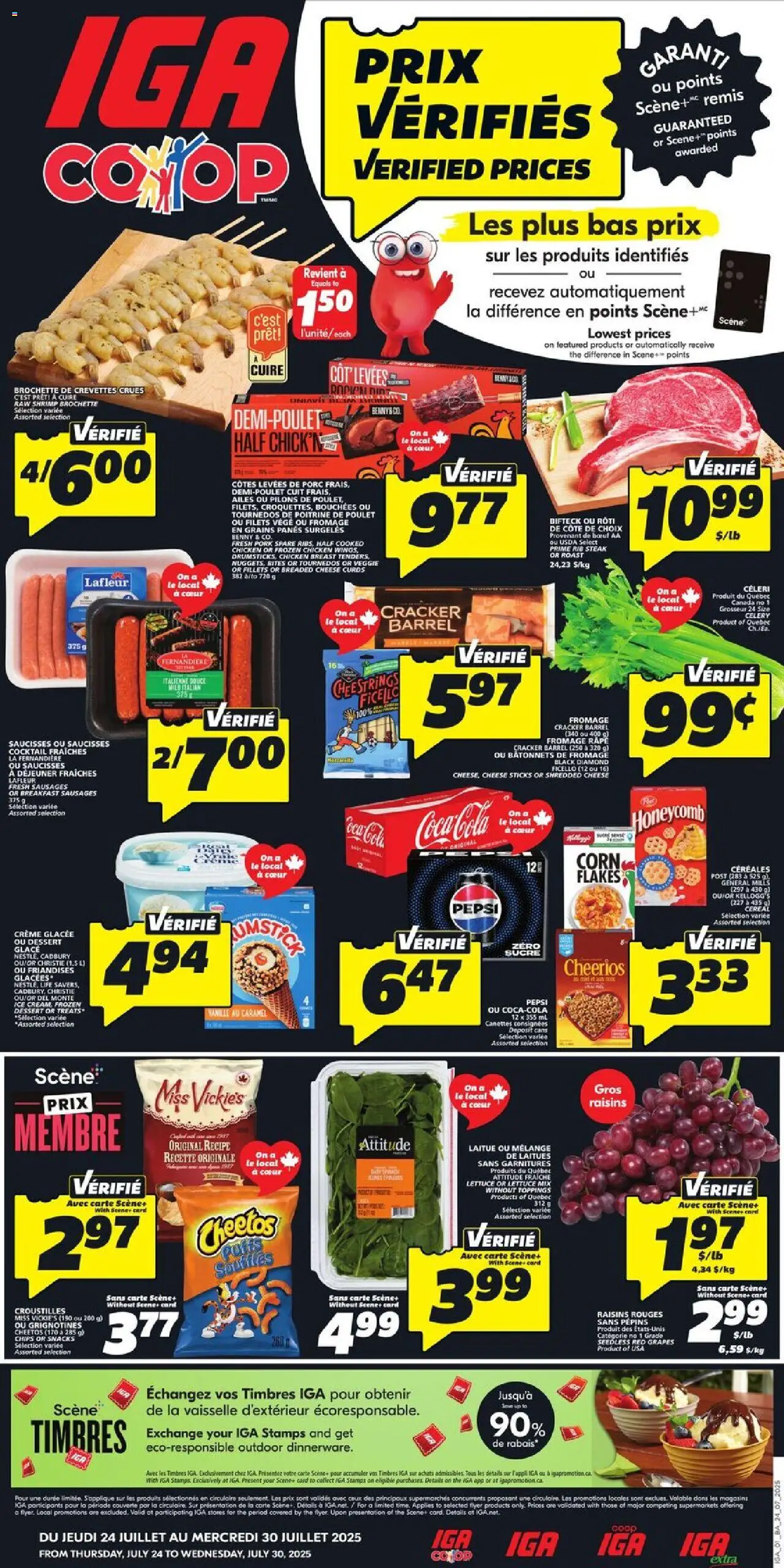 IGA flyer valid from Jul 24, 2025 - page number 1