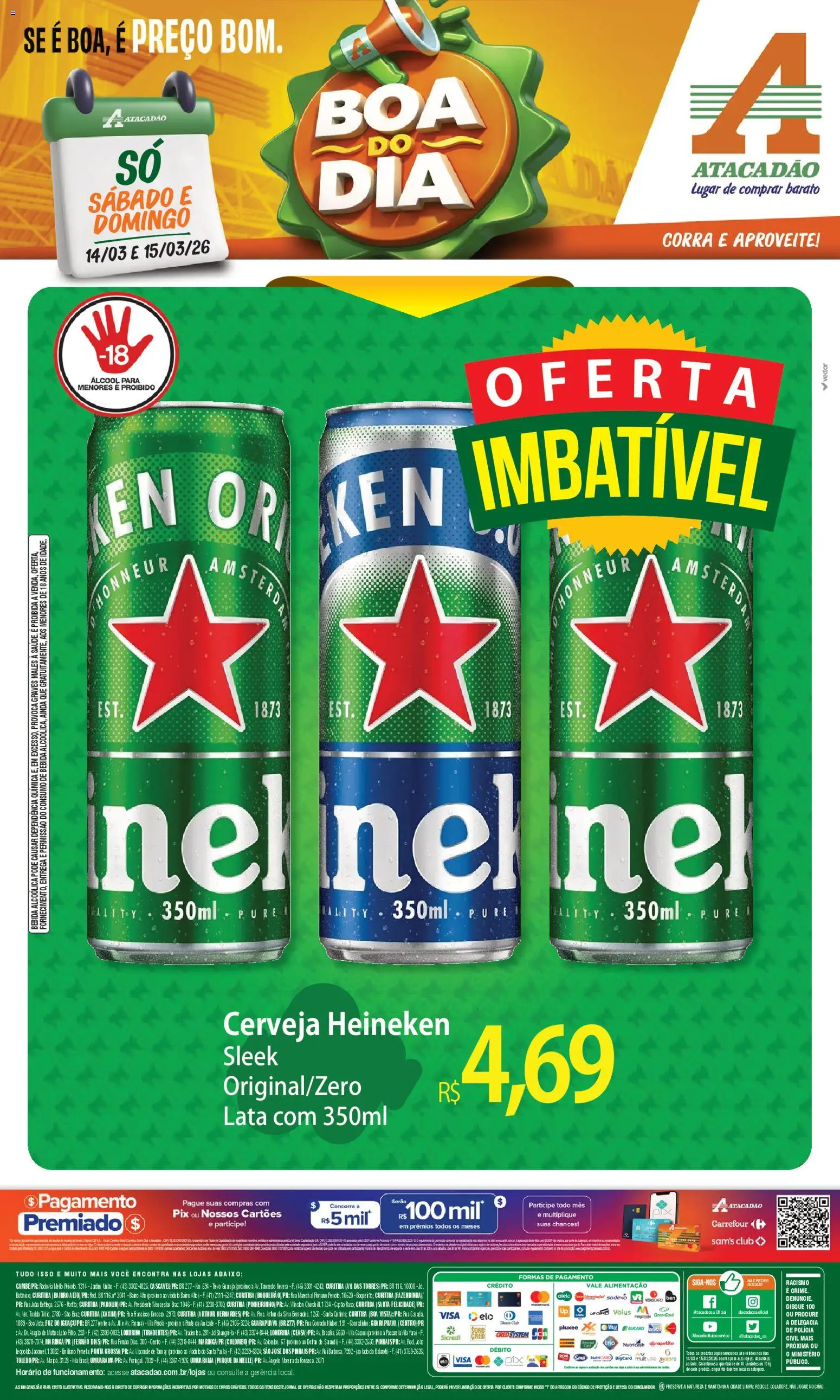 Pré-Visualização do folheto "Atacadão ofertas - PR" da loja Atacadão válido a partir de 14/03/2026