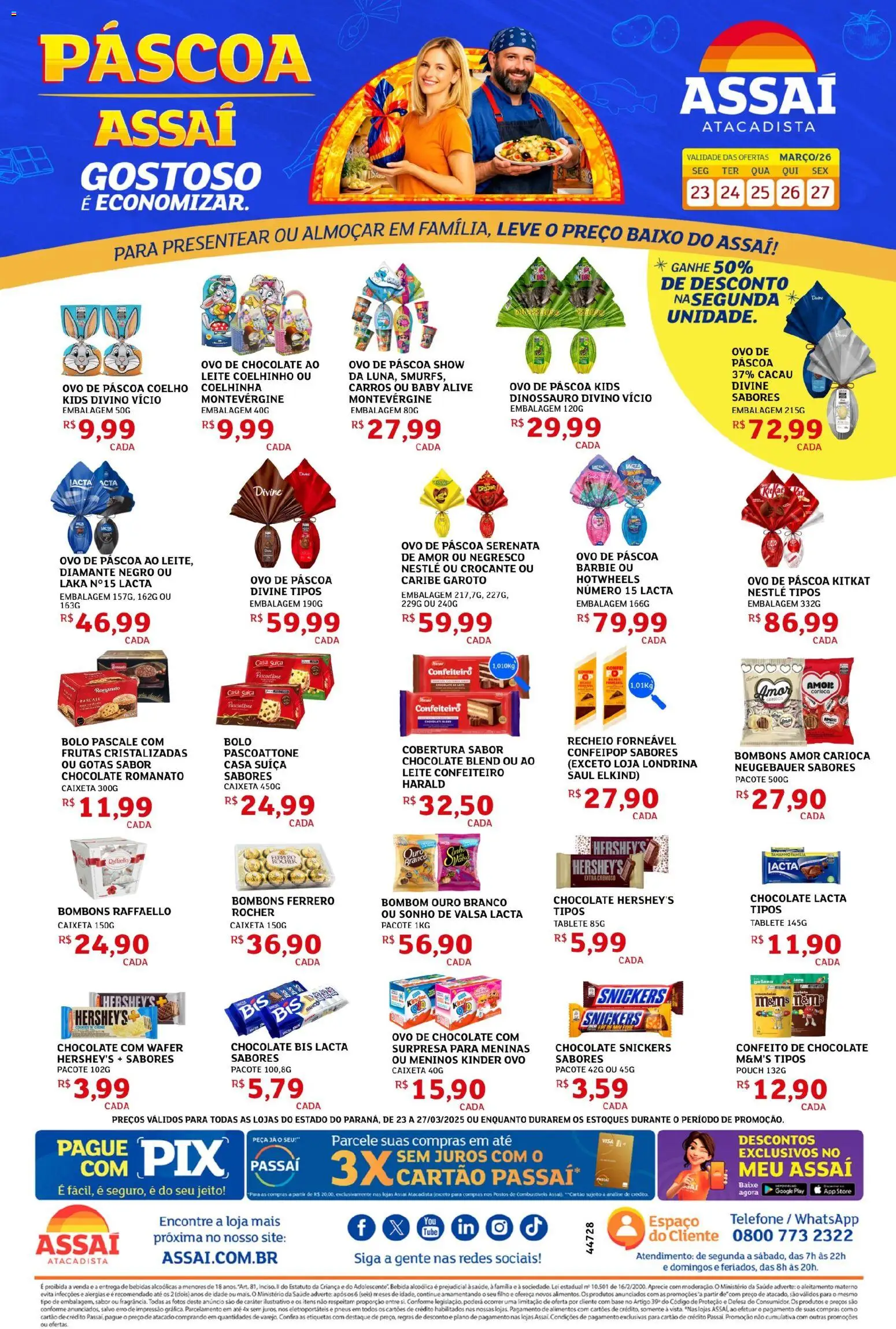 Pré-Visualização do folheto "Assaí Atacadista ofertas - PR" da loja Assaí Atacadista válido a partir de 23/03/2026