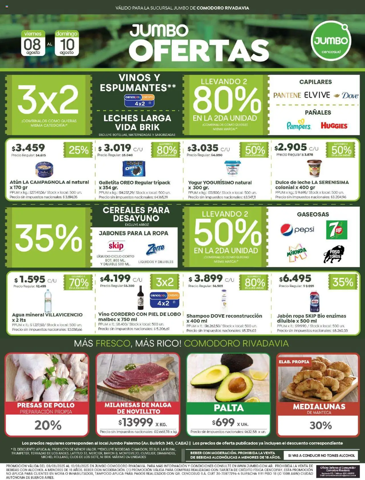 Jumbo Ofertas | Comodoro del 08/08/2025 >> Catálogo
