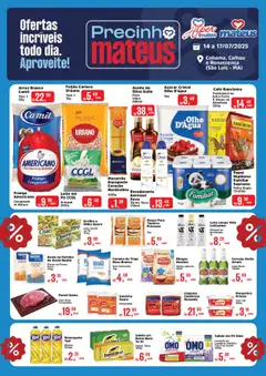 Pré-Visualização do folheto "Ofertas Precinho Mateus" da loja Mateus válido a partir de 14/07/2025
