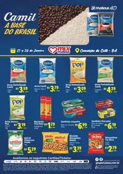 Pré-Visualização do folheto "Ofertas Especial Camil " da loja Mateus válido a partir de 27/01/2026