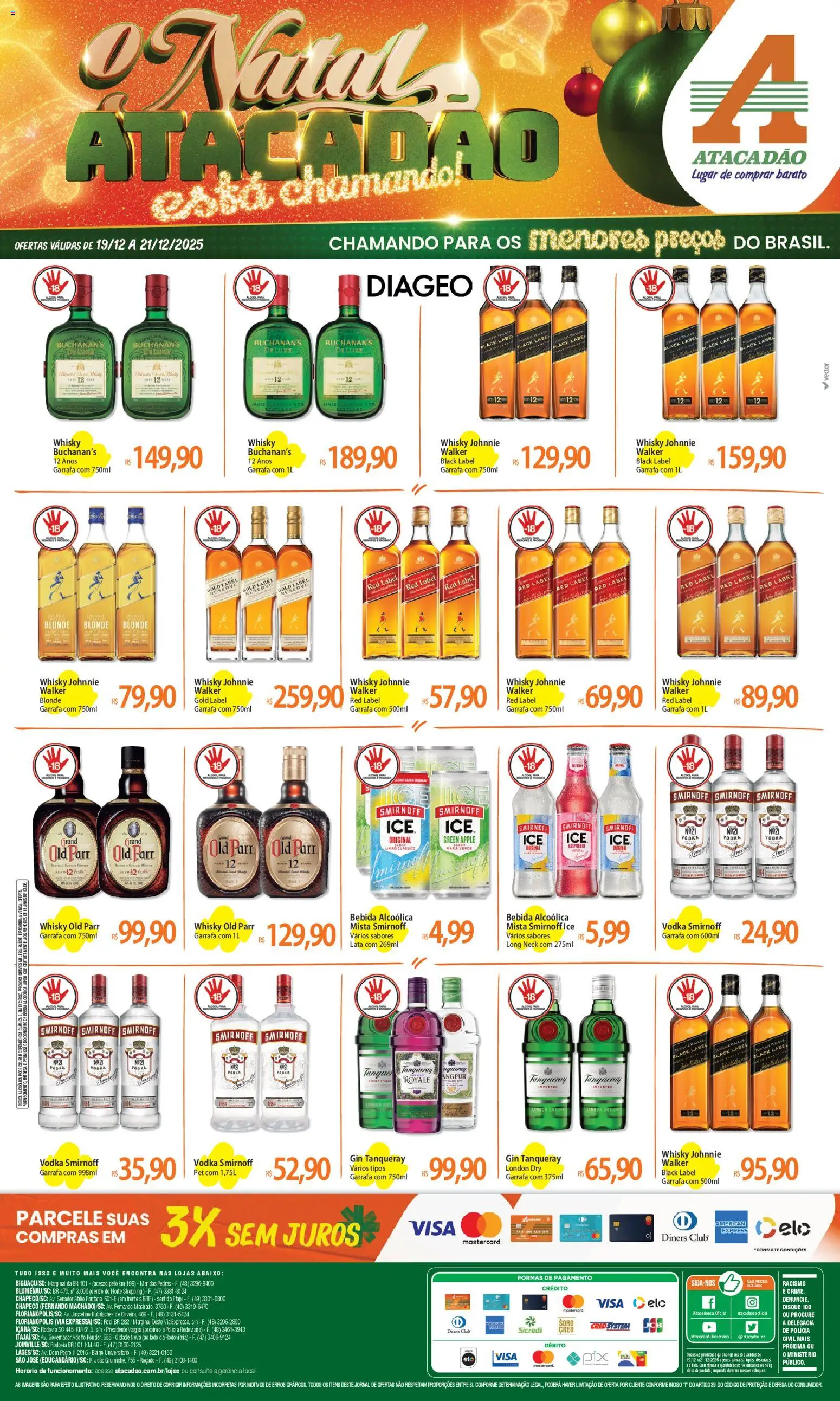 Pré-Visualização do folheto "Ofertas - SC" da loja Atacadão válido a partir de 19/12/2025