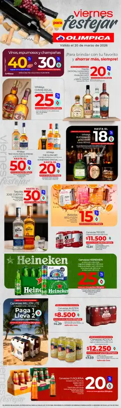 Vista previa del prospecto Olímpica Viernes para destejar del almacen Olímpica válida del 20/03/2026 al 23/03/2026