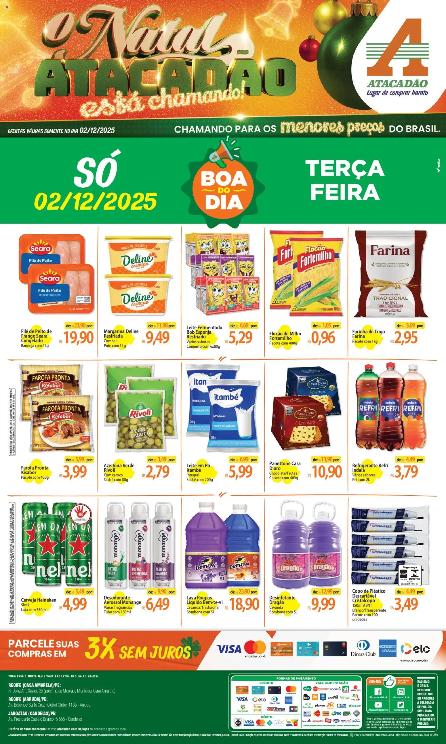 Pré-Visualização do folheto "Ofertas - PE" da loja Atacadão válido a partir de 02/12/2025