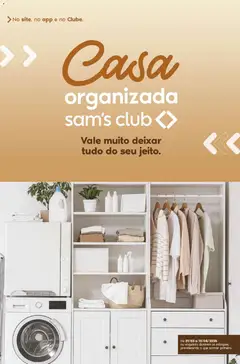 Pré-Visualização do folheto "Sam's Club ofertas Casa Organizada" da loja Sam's Club válido a partir de 31/03/2026