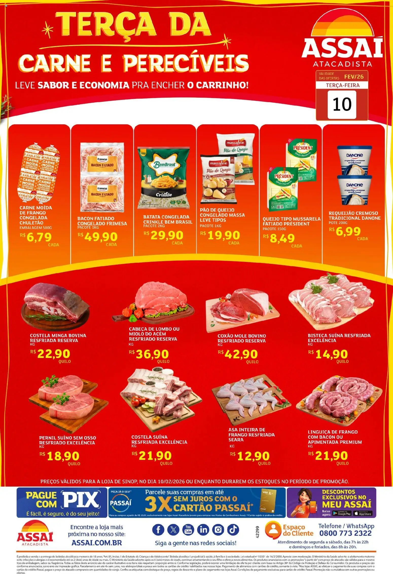 Pré-Visualização do folheto "Encarte - MT" da loja Assaí Atacadista válido a partir de 10/02/2026