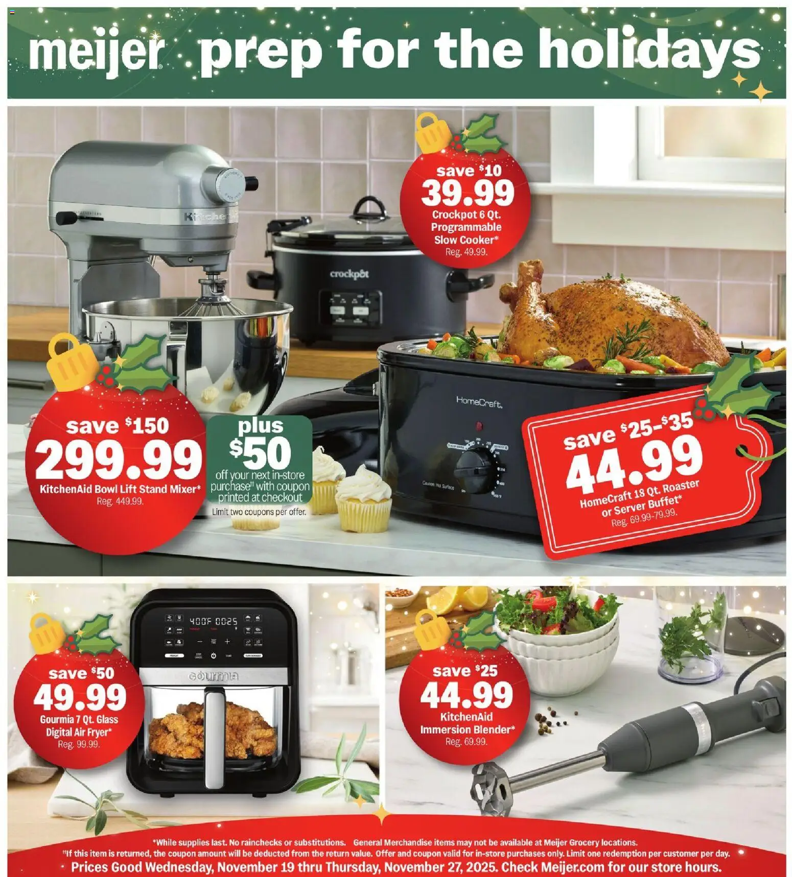 Ad Preview of Meijer Prep for the Holidays! from 11/19/2025