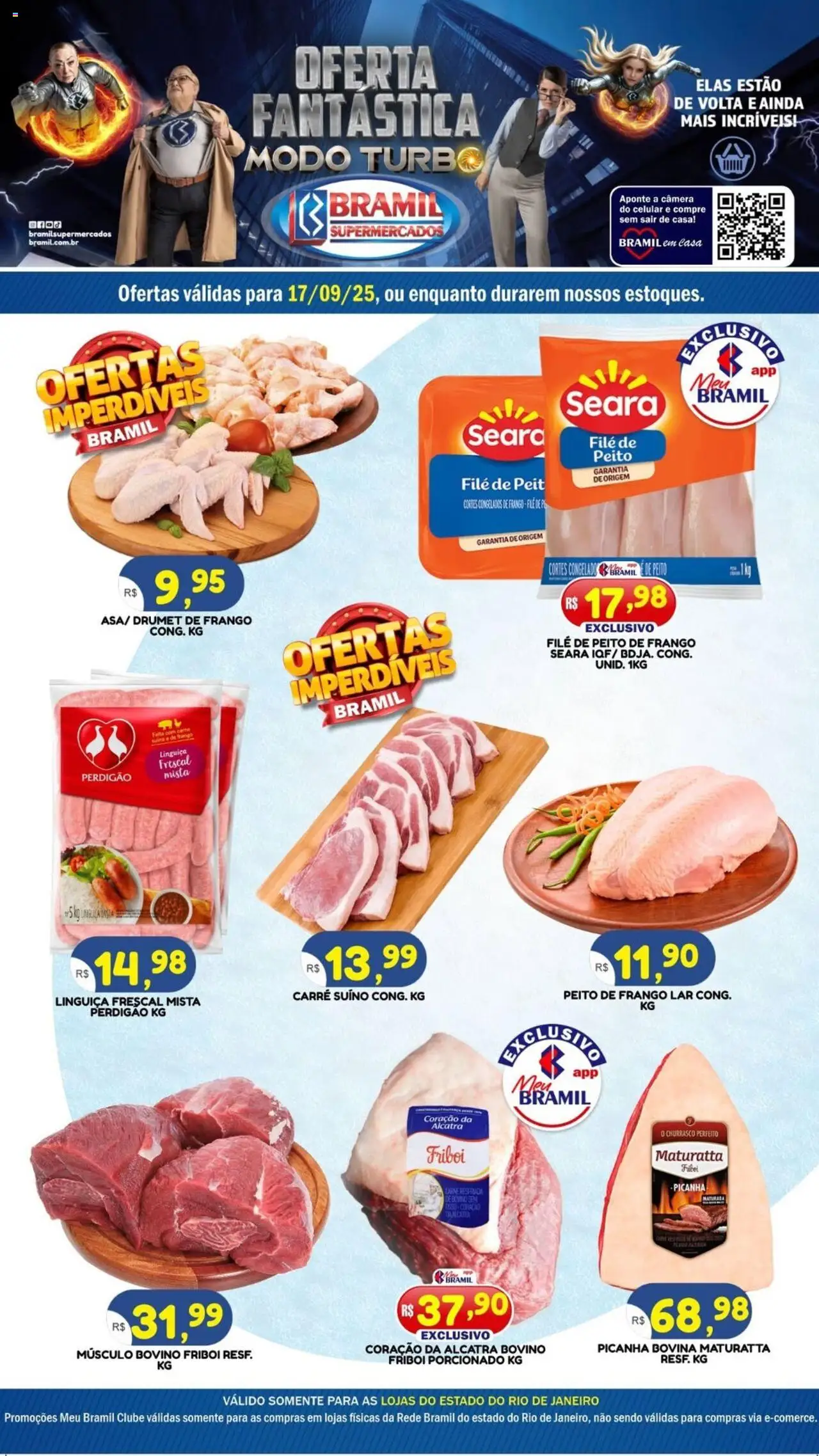 Bramil Supermercados folheto "Ofertas do Dia" válido a partir de 17/09/2025 - número de página 1