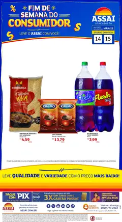 Pré-Visualização do folheto "Assaí Atacadista ofertas - AM" da loja Assaí Atacadista válido a partir de 14/03/2026