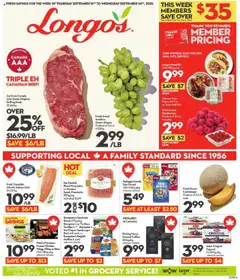 Preview of leaflet Weekly flyer / circulaire from shop Longo's is valid from Sep 18, 2025