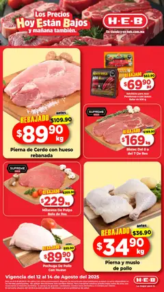 Vista previa las ofertas de la tienda H-E-B - Folleto desde el 12/08/2025 