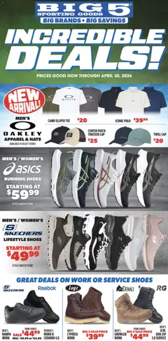 Ad Preview of Big 5 Sporting Goods Big 5 Sporting Goods Weekly Ad from 04/17/2026