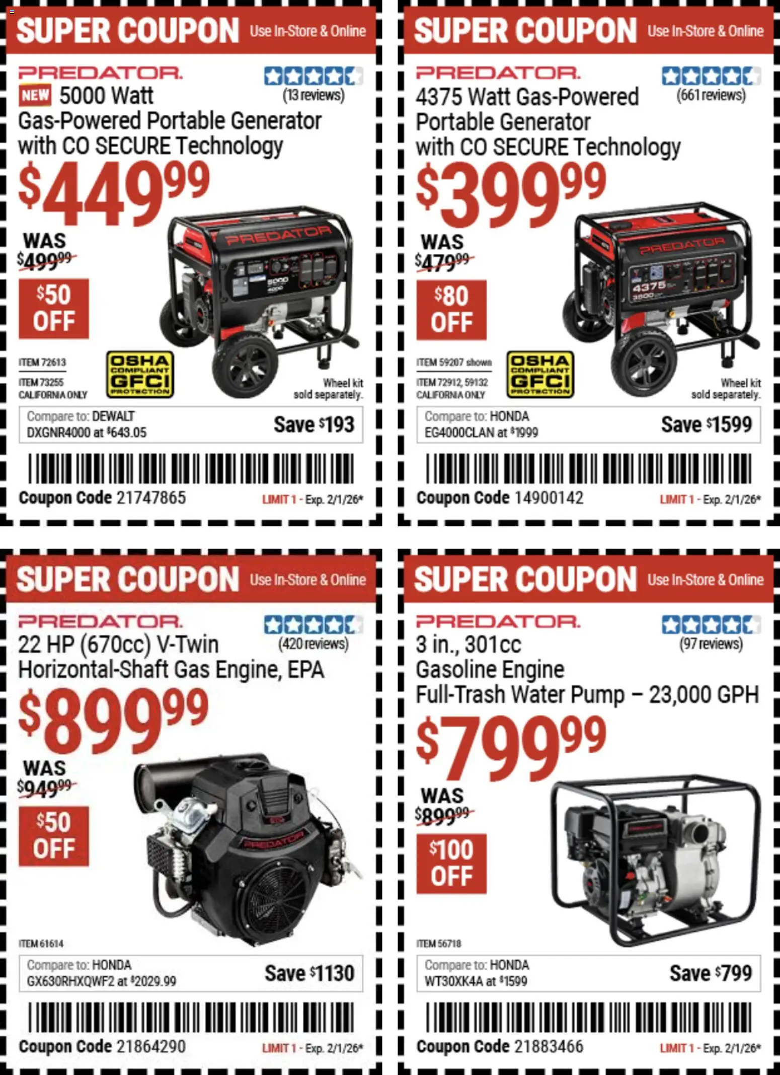 Ad Preview of Harbor Freight Weekly Ad from 01/20/2026
