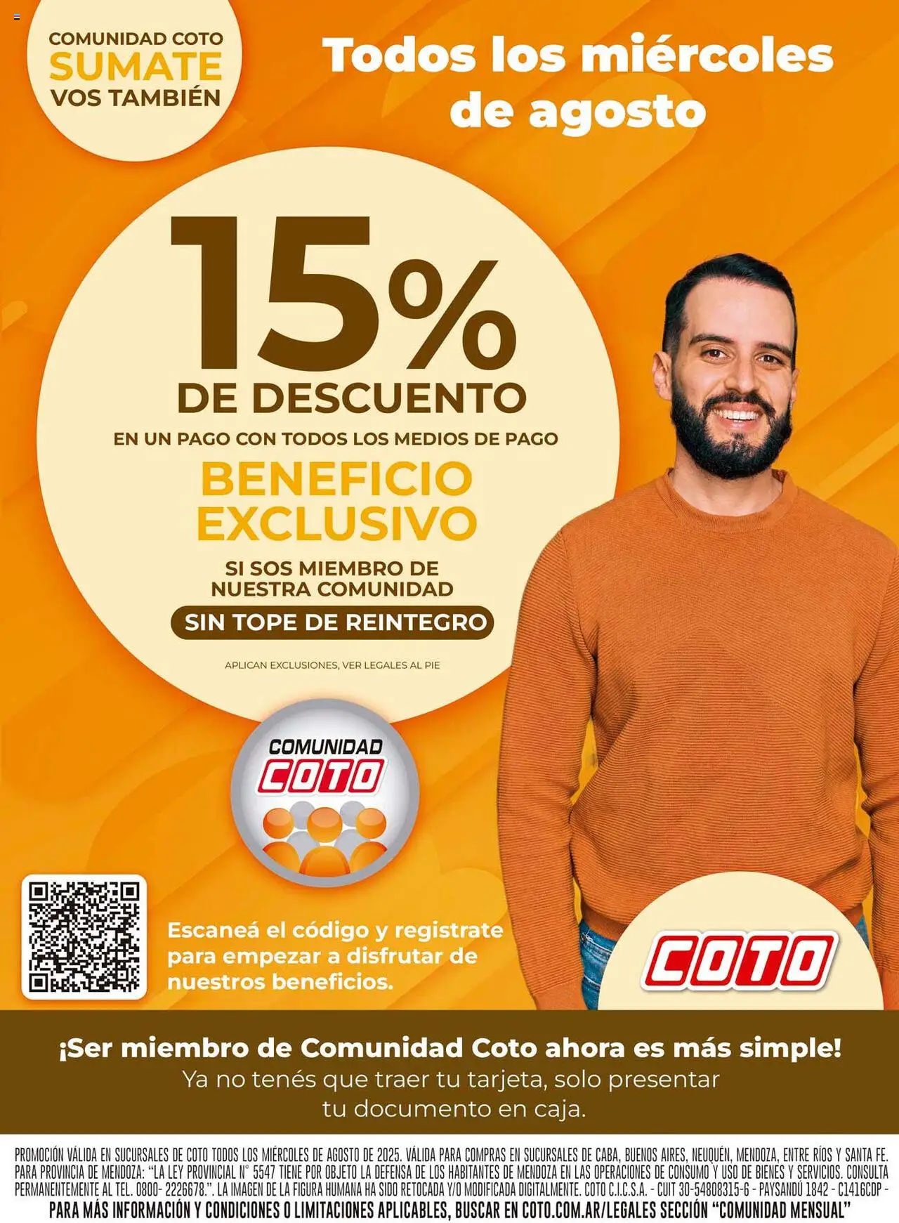 Coto 15% de descuento del 06/08/2025 >> Catálogo